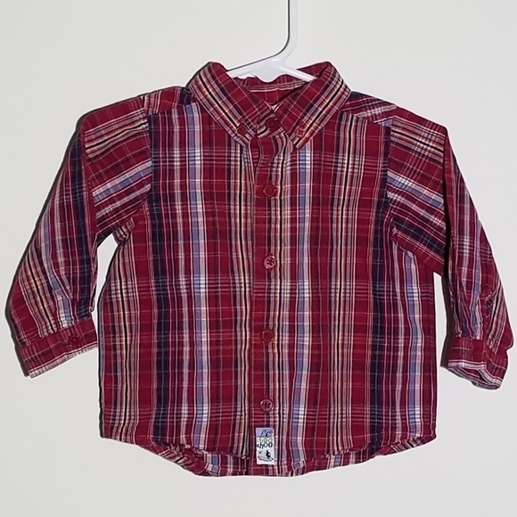 Lullaby Club Set Reindeer Deer Sweater Button Down Polo 9m - Picture 3 of 8